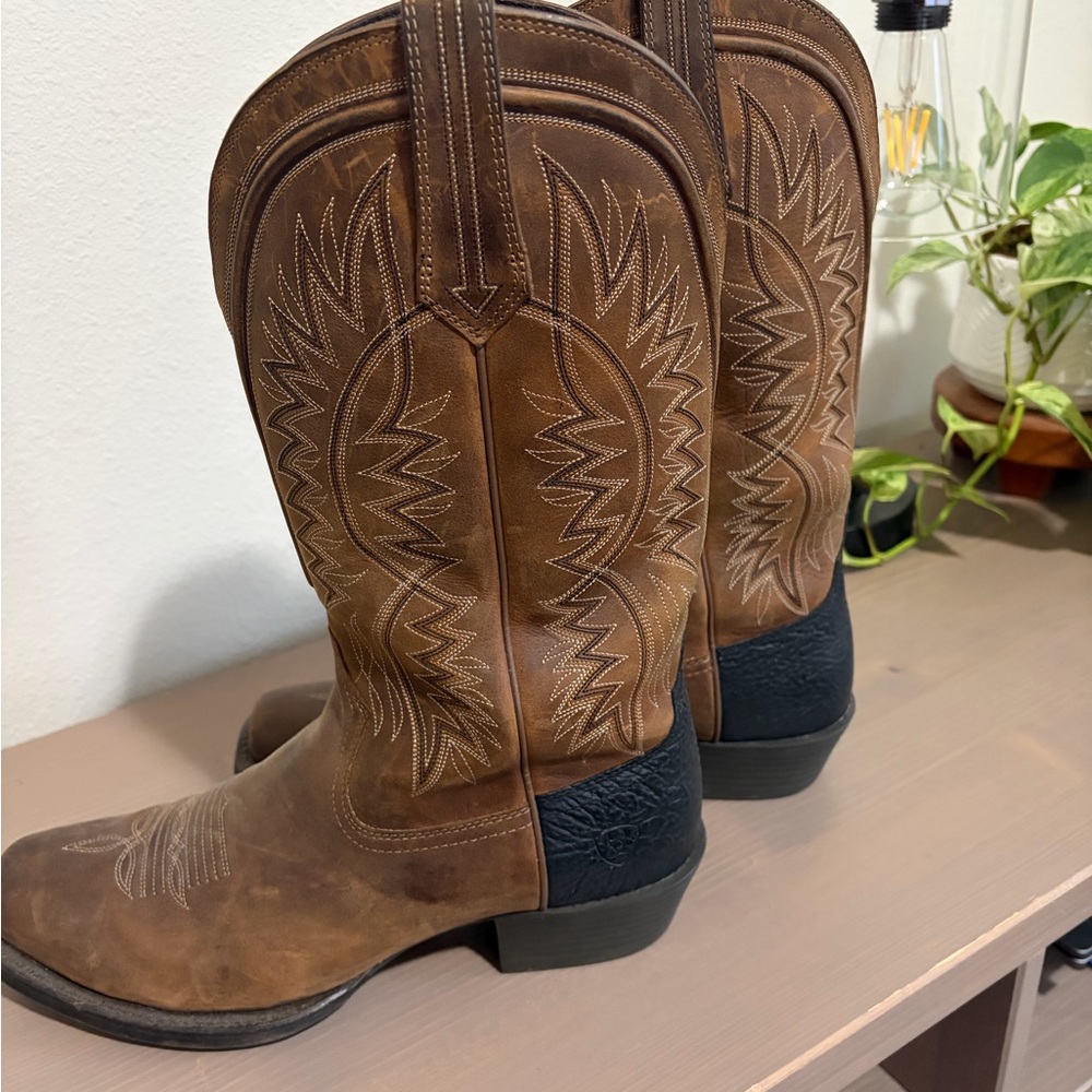Ariat Brown and Black Western Boots